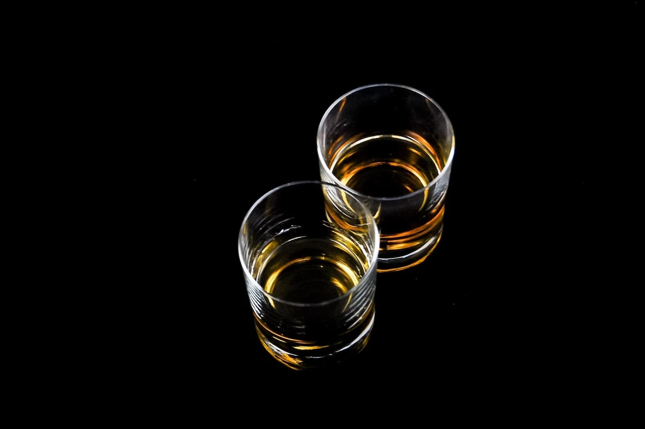 two glasses of whisky