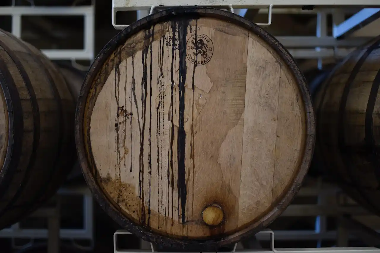 Image of whisky barrels